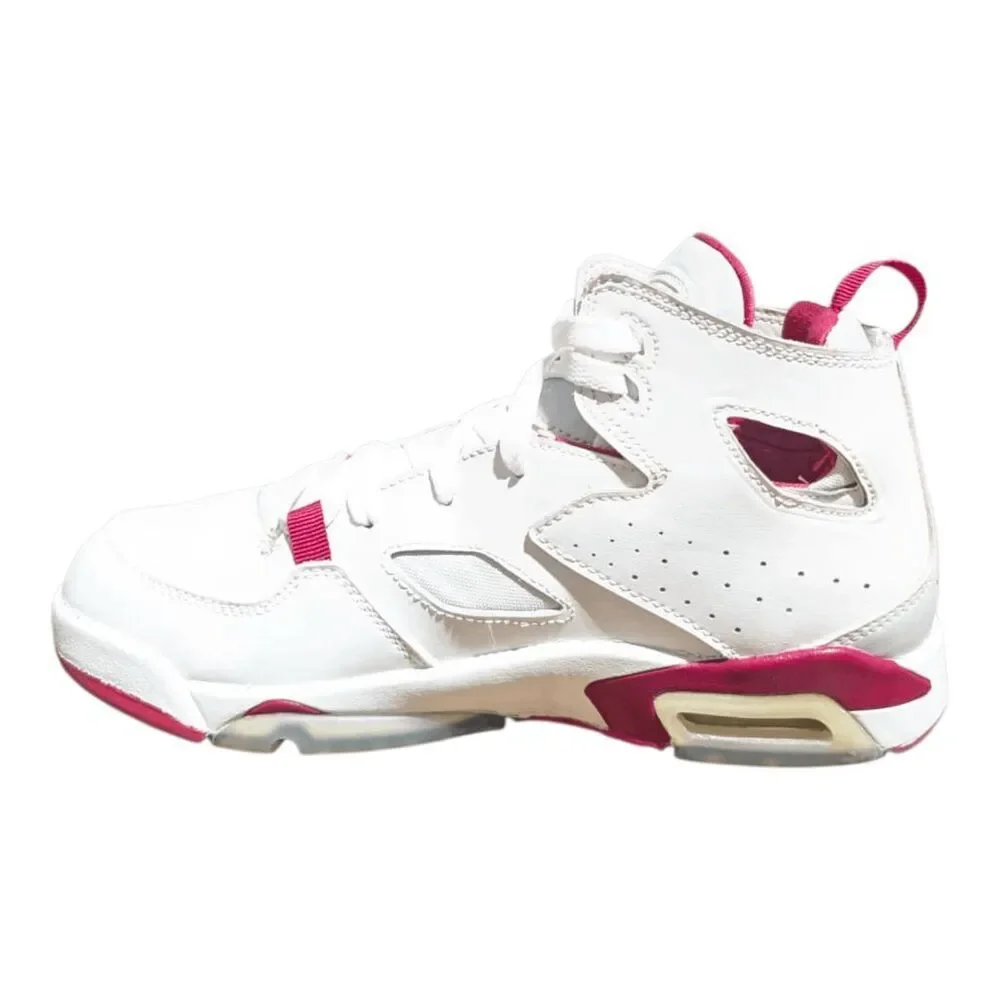NIKE Air Jordan Fight Club 91 'White Pure Platinum Sail Mystic Hibiscus' Size 6Y